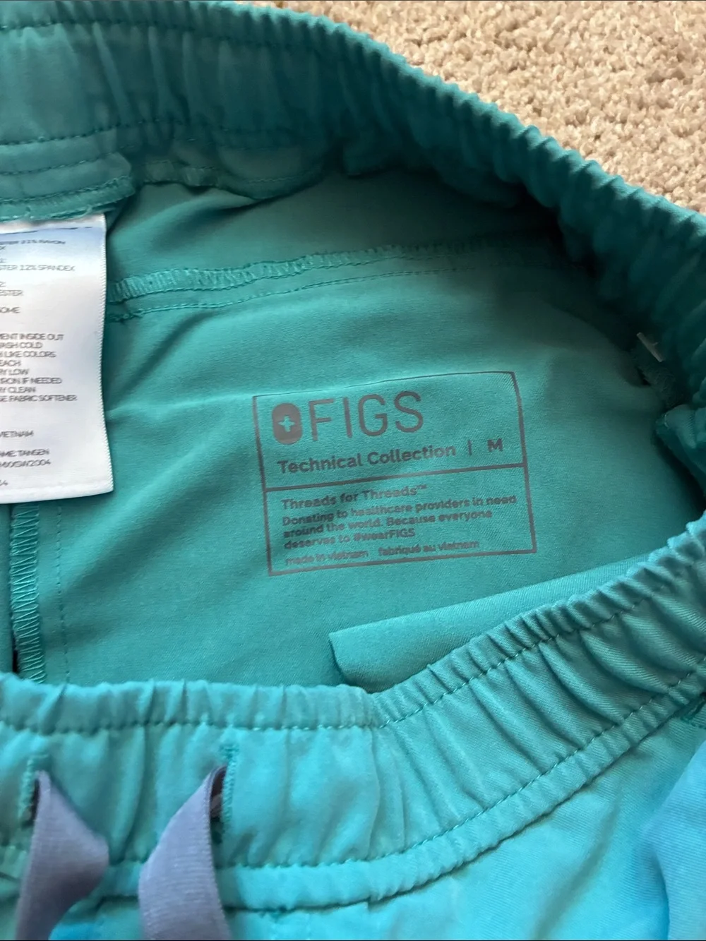 FIGS Men's Tansen Jogger Scrub Pants Teal Green MXXSW2004